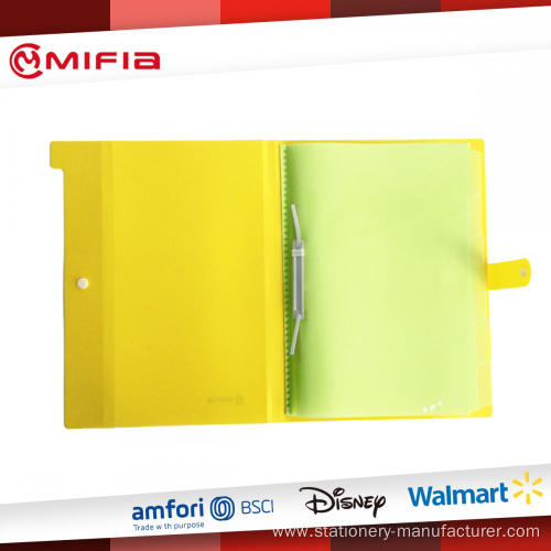 PP Pocket Folder Book with Clips